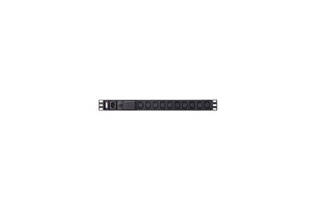 1U 10A 10Port Basic PDU/Power Distribution Unit (Elektrik Güç Dağıtım Ünitesi), Surge (Darbe) Gerilimi Korumalı