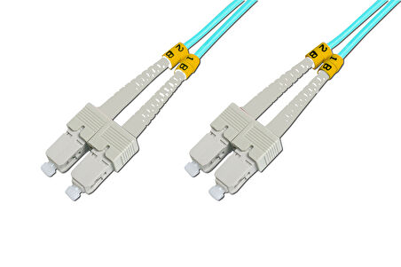 Beek SC - SC Fiber Optik Patch Kablo, Multimode OM 3 50/125 Duplex, 3.0mm, LSZH, 3 metre