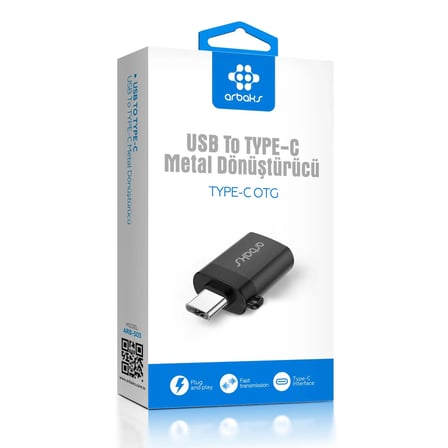 Erdo Ticaret TYPE-C To Usb Metal Dönüştürücü Otg – ARB-503 ERDOTICA