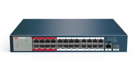 HIKVISION DS-3E0326P-E/M(B) 24 PORT 10/100+1XGB SFP/RJ45 UPLINK 250W 300 METRE POE MESAFE SWITCH ERDOTICA