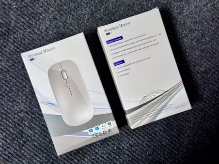 Erdo Ticaret ️ Kablosuz Sessiz Mouse – Slim Tasarım USB Alıcılı (Beyaz) ERDOTICA