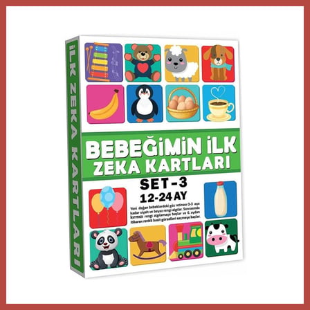 Bezos 2212 Eğitici Kartlar 12-24 Ay Zeka Kartları -Dıytoys ERDOTICA