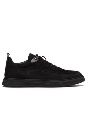 Erkek Nubuk Hakiki Deri Kalın Tabanlı Sneaker