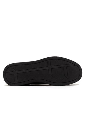 Erkek Nubuk Hakiki Deri Kalın Tabanlı Sneaker