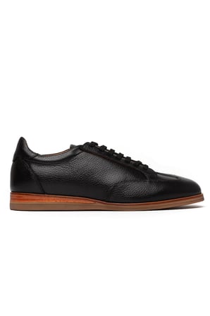 Erkek Hakiki Deri Rubber Taban Sneaker