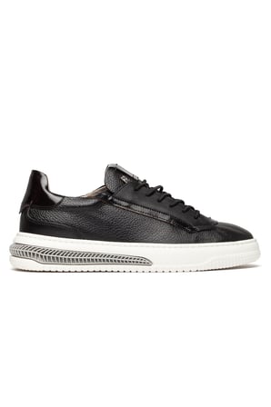 Erkek Hakiki Deri  Şeritli Günlük Sneaker
