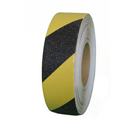 Sarı Siyah Merdiven Ve Zemin Kaydırmaz Bant 50mm x 25mt