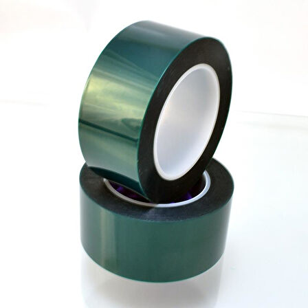 Yeşil Polyester Bant Maskeleme Bandı 38mm x 55mt