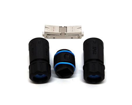 Beek IP68 Dış Mekan Coupler, LAN Kablosu Uzatmak için CAT6A STP IDC &lt;-&gt; IDC&lt;br&gt;
Beek IP68 Outdoor Coupler for LAN cable extension CAT6A STP IDC to IDC