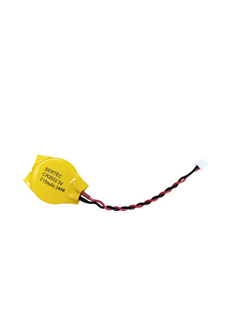 CR2032 3V Kablolu ( 6cm) + Konnektörlü Li-MnO2 Button Pil (Akıllı Tahta Versiyonu)