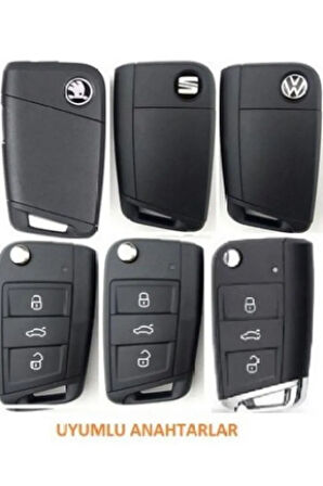 Seat Leon Mk3 Golf 7 Ve 7.5 T-roc Lüks Anahtar Koruma Kılıfı