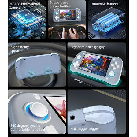 Ozmik XF43 Retro Oyun konsolu Emuelec 15000+Oyunlar Taşınabilir Video Oynatıcı 4.3 Inç