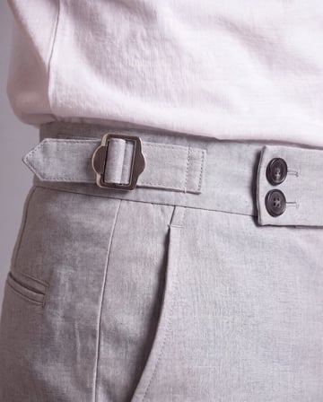 Erkek Toka Detaylı Kumaş Pantolon