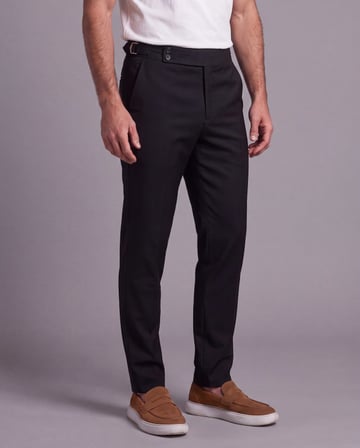 Erkek Toka Detaylı Kumaş Pantolon