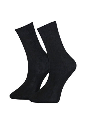 Erkek Siyah Bambu Çorap 6'lı Premium Kutu