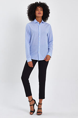 ALEXANDERGARDI ÇİZGİLİ COMFORT FİT GÖMLEK (ERKK5903)