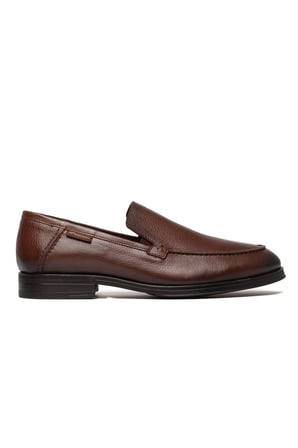 Erkek Hakiki Deri Rubber Taban Klasik Loafer Ayakkabı