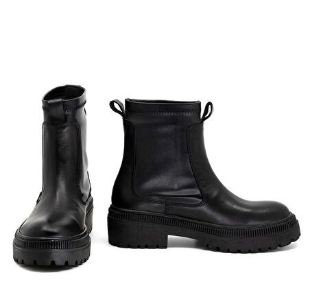  Kadın Hakiki Deri Streç Bot