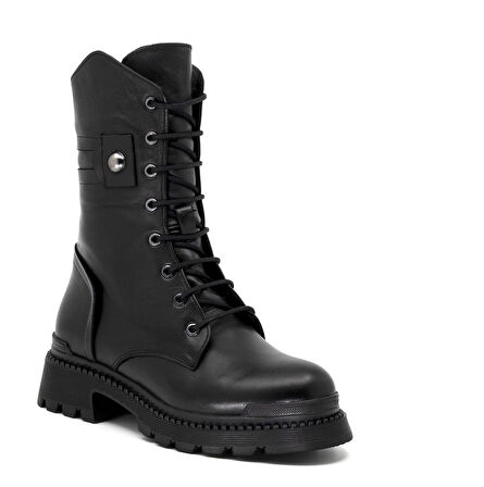 TwoEgoist Kadın Hakiki Deri Uzun Postal Bot