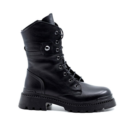 TwoEgoist Kadın Hakiki Deri Uzun Postal Bot