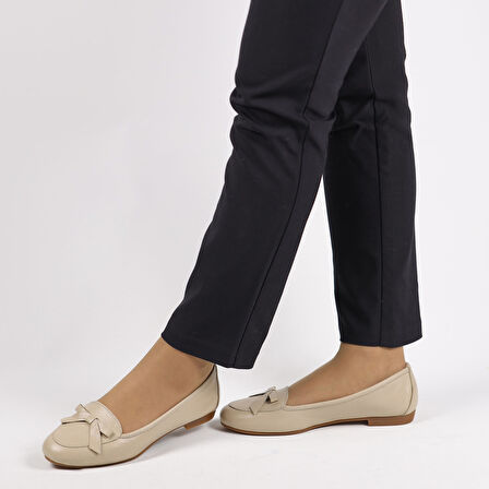 TwoEgoist Kadın Hakiki Deri Günlük Ayakkabı / Babet