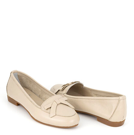 TwoEgoist Kadın Hakiki Deri Günlük Ayakkabı / Babet