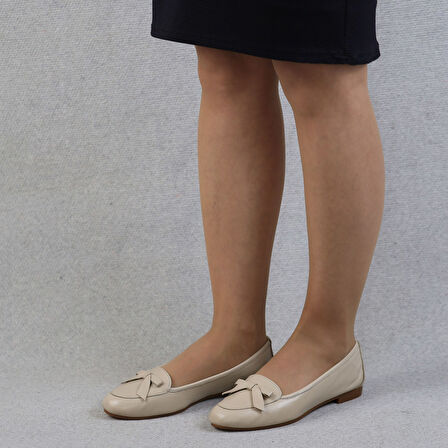 TwoEgoist Kadın Hakiki Deri Günlük Ayakkabı / Babet