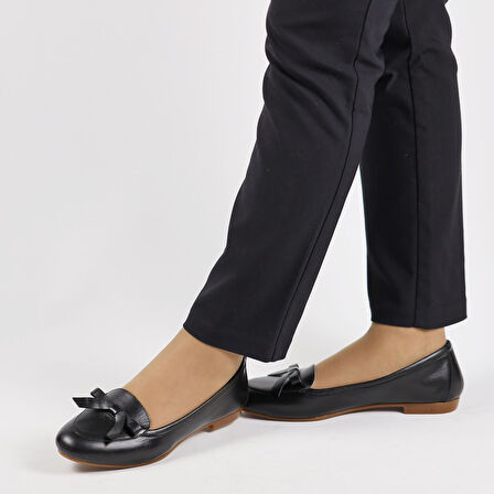 TwoEgoist Kadın Hakiki Deri Günlük Ayakkabı / Babet