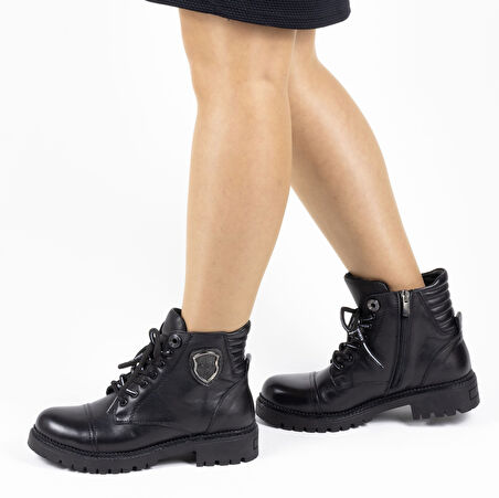 TwoEgoist Hakiki Deri Kadın Casual Postal Bot