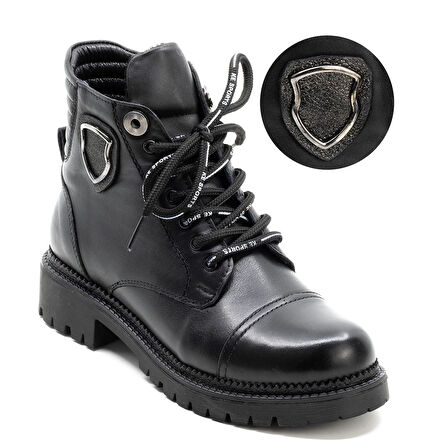 TwoEgoist Hakiki Deri Kadın Casual Postal Bot