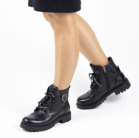 TwoEgoist Hakiki Deri Kadın Casual Postal Bot