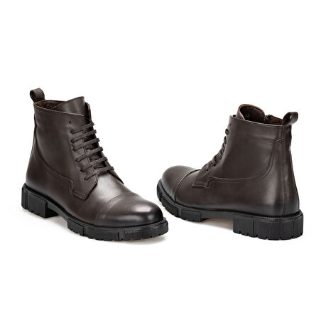 Erkek Hakiki Deri Postal Bot