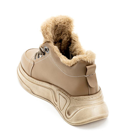 Kadın Kürk Yakalı Ayakkabı