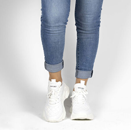 Kadın Kapitone Detaylı Sneakers