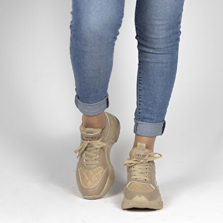 Kadın Kapitone Detaylı Sneakers