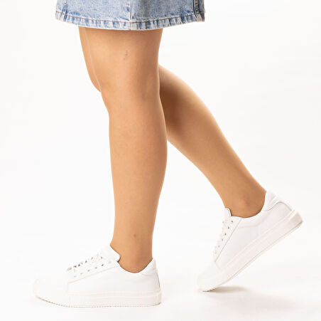 Kadın Hakiki Deri Günlük Spor Ayakkabı Sneakers  