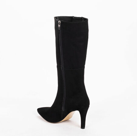 Kadın Topuklu Sivri Burunlu  Çizme