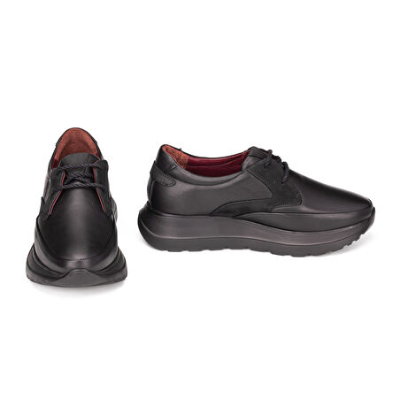 TwoEgoist Kadın Hakiki Deri Dolgu Tabanlı Hafif Tasarım Anatomik Günlük Konfort Ayakkabı