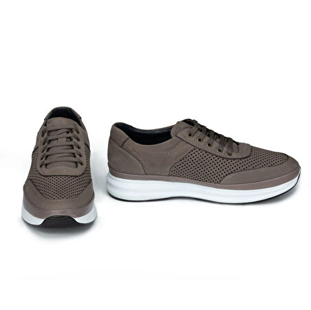 Erkek Hakiki Nubuk Deri Anatomik Günlük Spor Ayakkabı - Sneaker