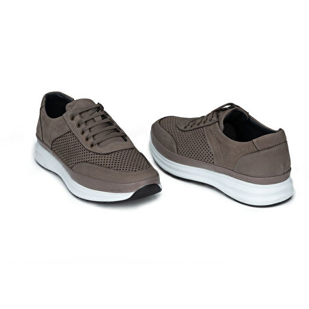 Erkek Hakiki Nubuk Deri Anatomik Günlük Spor Ayakkabı - Sneaker