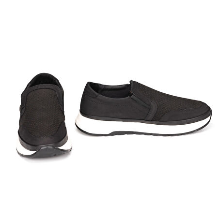 TwoEgoist Erkek Hakiki Nubuk Deri Anatomik Bağcıksız Hafif Günlük Ayakkabı