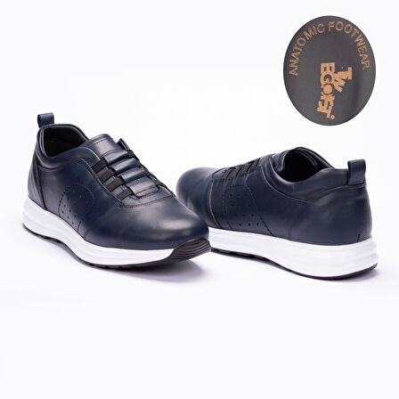 Erkek Sneakers Hakiki Deri Anatomik Tabanlı Hafif Ayakkabı
