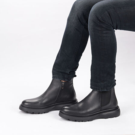 TwoEgoist Erkek Hakiki Deri ve Nubuk Deri Eva Taban Hafif Tasarım Bot