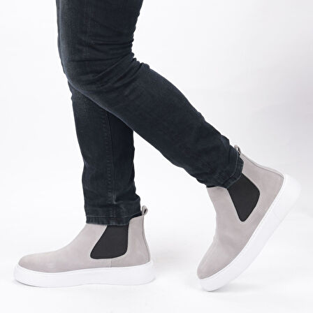 TwoEgoist Hakiki Süet Deri Chelsea Bot