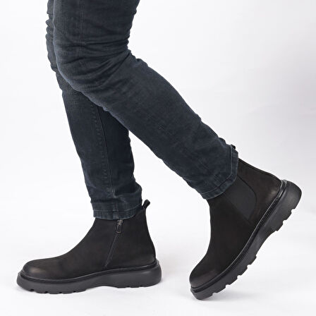 TwoEgoist Erkek Hakiki Deri ve Nubuk Deri Eva Taban Hafif Tasarım Bot