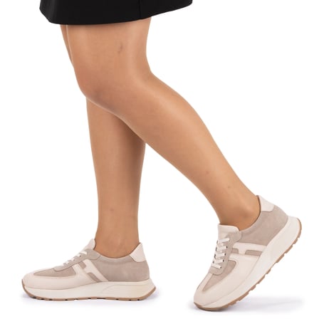 Kadın Hakiki Deri Anatomik Hafif Spor Yürüyüş Ayakkabısı Sneaker