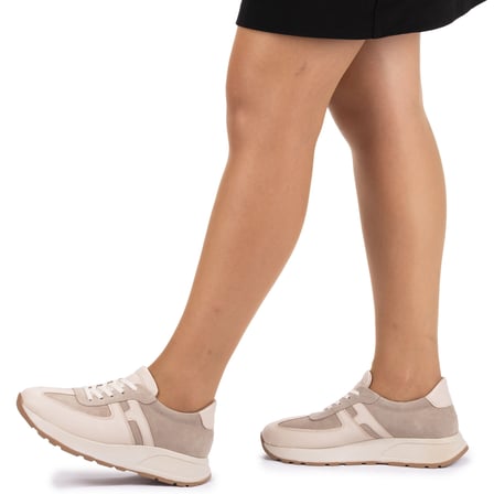 Kadın Hakiki Deri Anatomik Hafif Spor Yürüyüş Ayakkabısı Sneaker