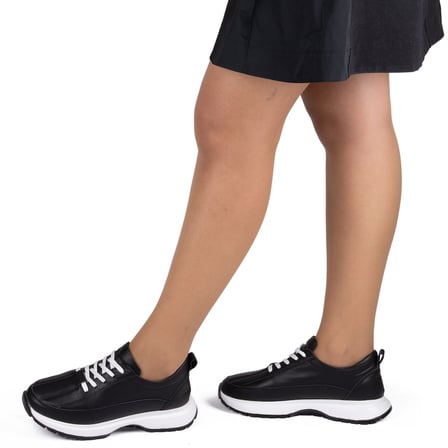 Kadın Hakiki Deri Anatomik Hafif Spor Yürüyüş Ayakkabısı Sneaker