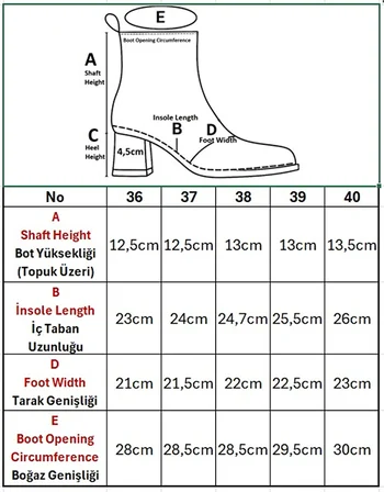 Kadın Hakiki Deri 4.5 cm Topuklu El Yapımı Tokalı Rahat Günlük Bot