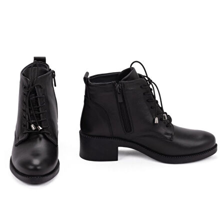 Kadın Hakiki Deri Anatomik Alçak Topuklu Günlük Şık Bot